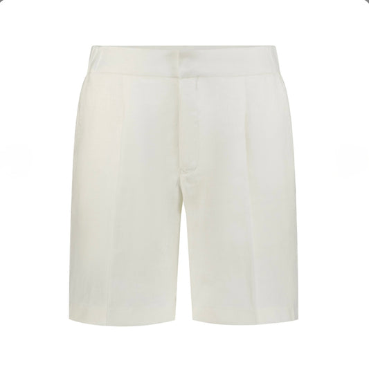 Light Biege Linen Shorts