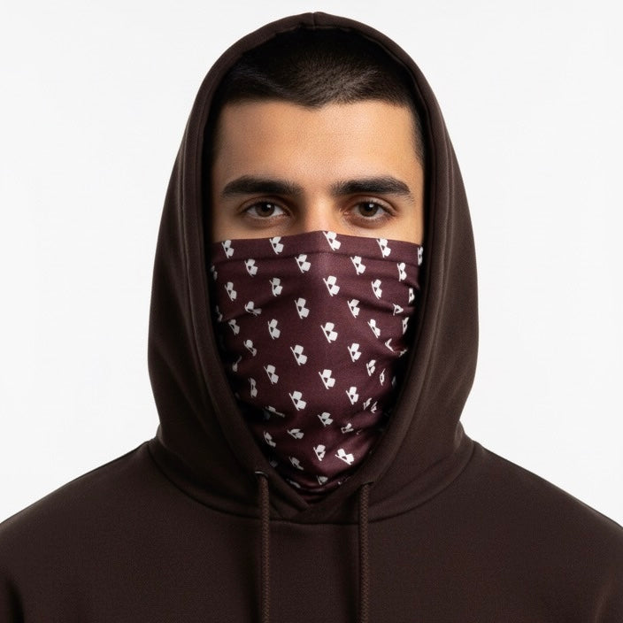 Dark Maroon Face Mask